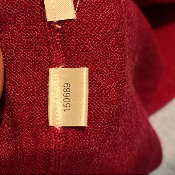 Ann Taylor Factory Sleeveless Wool Sweater Vest Maroon red L good condition - Picture 6 of 7